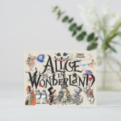 Alice im Wunderland 1865 Postkarte (Stehend Vorderseite)
