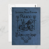 Alice im Wunderland 1905 Buchcover Postkarte (Vorne/Hinten)