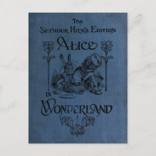 Alice im Wunderland 1905 Buchcover Postkarte