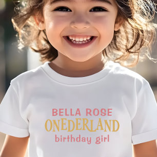 Alice im Wunderland 1. Geburtstag Kleinkind T-shirt