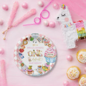 Alice im Wunderland 1. Geburtstag Pink Pappteller (Party)