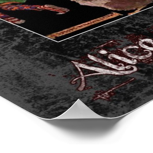 Alice im Wunderland 1 Poster (Ecke)