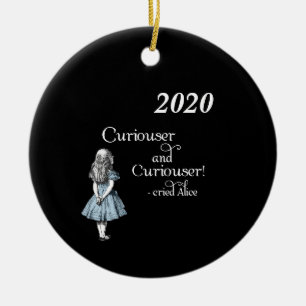 Alice im Wunderland 2020 Merkwürdiger Baumschmuck Keramik Ornament