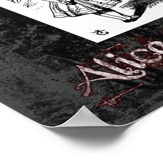 Alice im Wunderland 33 Poster (Ecke)