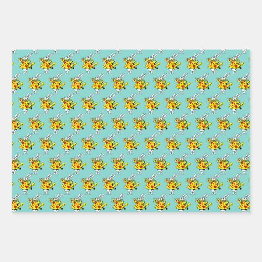 ALICE IM WUNDERLAND 3 GESCHENKPAPIER SET (Vorderseite 3)