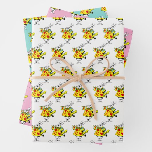 ALICE IM WUNDERLAND 3 GESCHENKPAPIER SET (Beispiel)