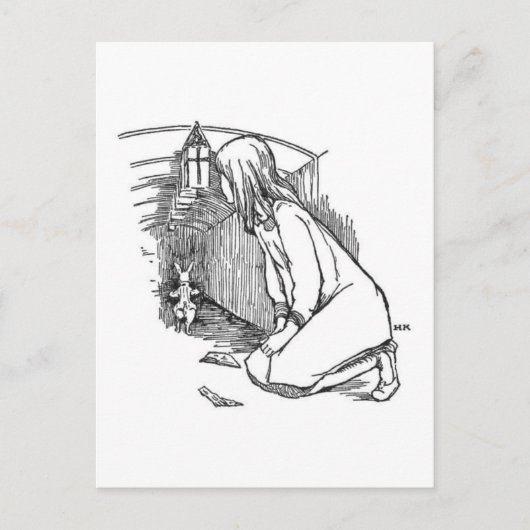 Alice im Wunderland 4 Postkarte (Vorderseite)