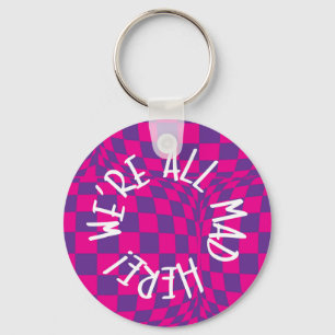 Alice im Wunderland - 5,7 cm Tastenring Schlüsselanhänger