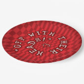 Alice im Wunderland - 9 Zoll Papier Teller - König (Schrägansicht)