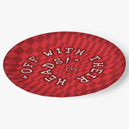 Alice im Wunderland - 9 Zoll Papier Teller - König (Schrägansicht)