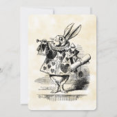 Alice im Wunderland Abend Einladung (Rückseite)