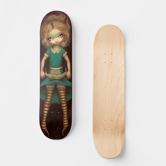 Alice im Wunderland: Absteigendes Skateboard (Vorderseite)