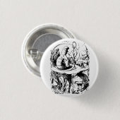 Alice im Wunderland-Abzeichen Button (Vorne & Hinten)