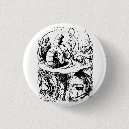 Alice im Wunderland-Abzeichen Button (Vorderseite)