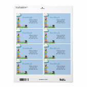 Alice im Wunderland-Adressetiketten (Vorne)