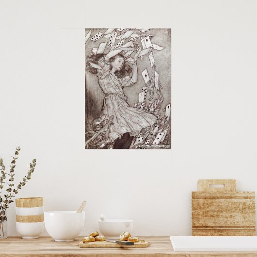 Alice im Wunderland Adventures Poster (Küche)