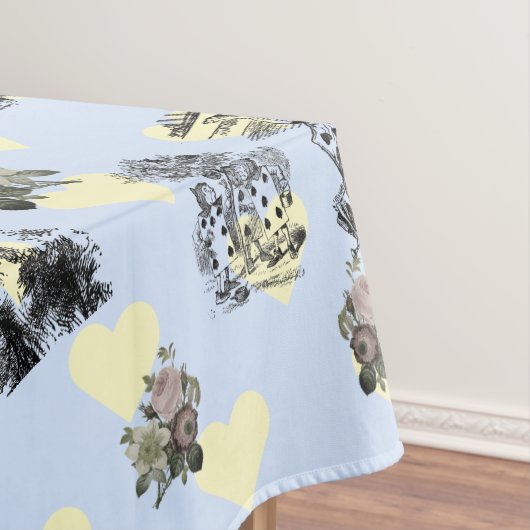 Alice im Wunderland - Alice im Wunderland Hearts Tischdecke (Beispiel)