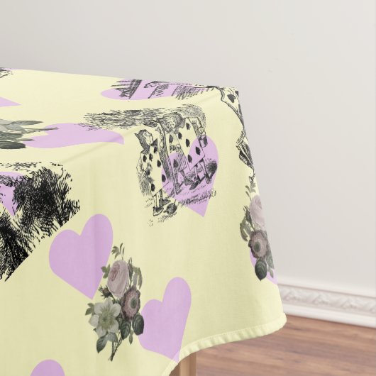 Alice im Wunderland - Alice im Wunderland Herz Tischdecke (Beispiel)