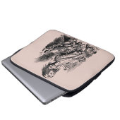 Alice im Wunderland - Alice im Wunderland rosa Laptopschutzhülle (Vorne Knopf)