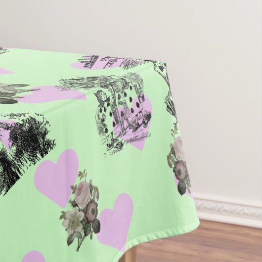 Alice im Wunderland – Alice in Wonderland Hearts Tischdecke (Beispiel)