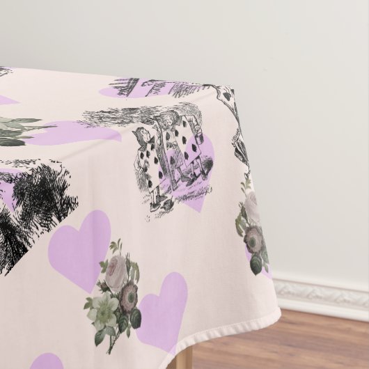Alice im Wunderland – Alice in Wonderland Hearts Tischdecke (Beispiel)