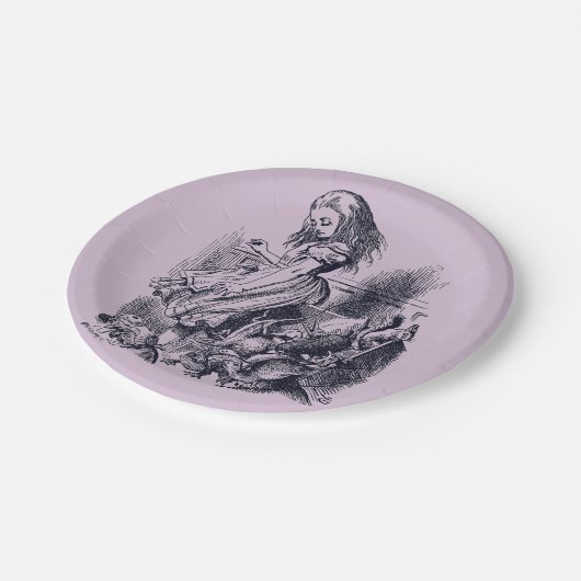 Alice im Wunderland – Alice in Wonderland Pappteller (Schrägansicht)