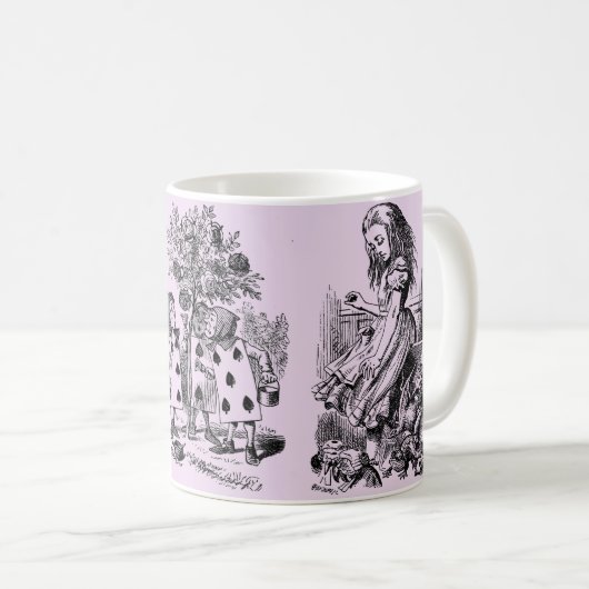 Alice im Wunderland – Alice in Wonderland pastel Kaffeetasse (VorderseiteRechts)