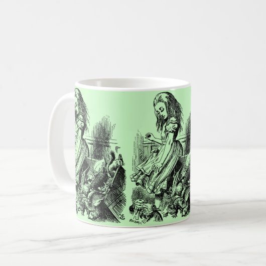 Alice im Wunderland – Alice in Wonderland pastel Kaffeetasse (Vorderseite Links)