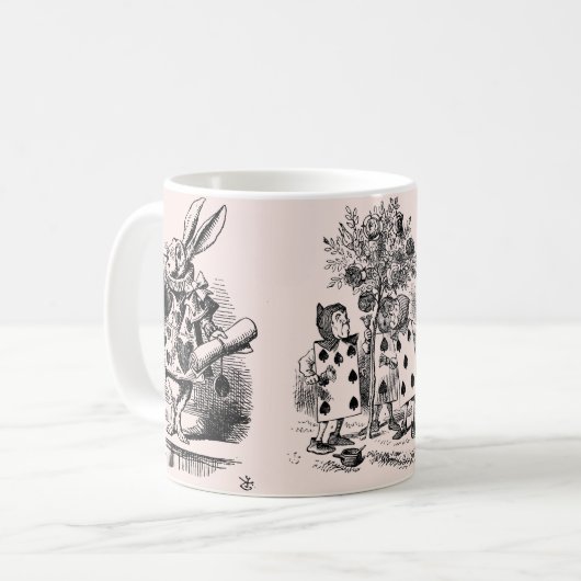 Alice im Wunderland – Alice in Wonderland pastel Kaffeetasse (Vorderseite Links)