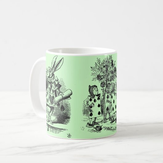 Alice im Wunderland – Alice in Wonderland pastel Kaffeetasse (Vorderseite Links)