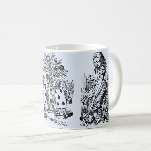 Alice im Wunderland – Alice in Wonderland pastel Kaffeetasse (VorderseiteRechts)