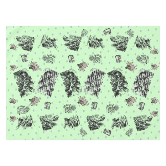 Alice im Wunderland – Alice in Wonderland pastel Tischdecke (Vorderseite (Horizontal))