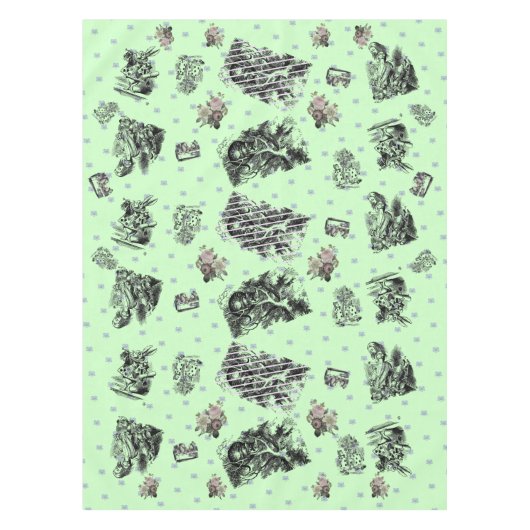 Alice im Wunderland – Alice in Wonderland pastel Tischdecke (Vorderseite)
