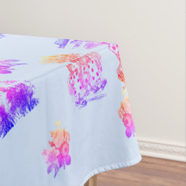 Alice im Wunderland – Alice in Wonderland pastel Tischdecke