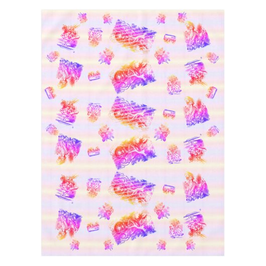 Alice im Wunderland – Alice in Wonderland pastel Tischdecke (Vorderseite)