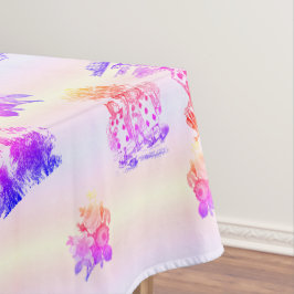 Alice im Wunderland – Alice in Wonderland pastel Tischdecke