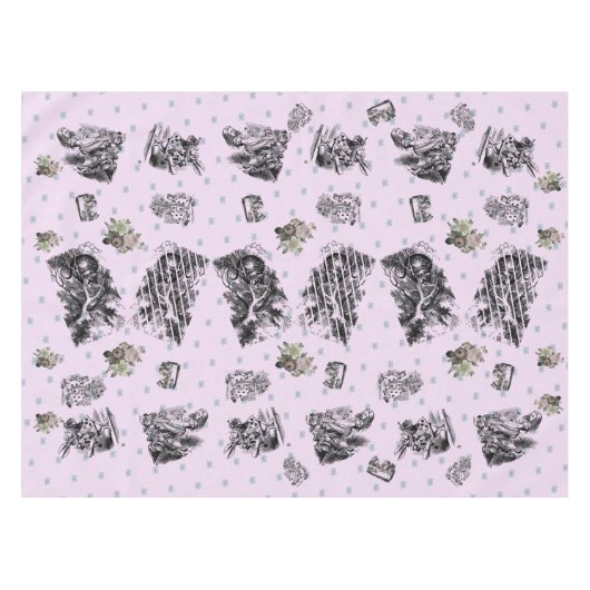 Alice im Wunderland – Alice in Wonderland pastel Tischdecke (Vorderseite (Horizontal))
