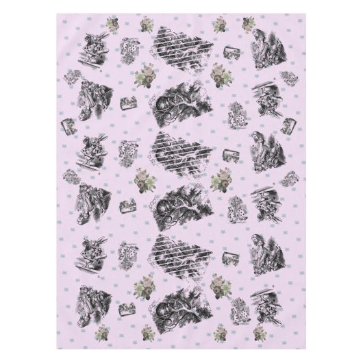 Alice im Wunderland – Alice in Wonderland pastel Tischdecke (Vorderseite)