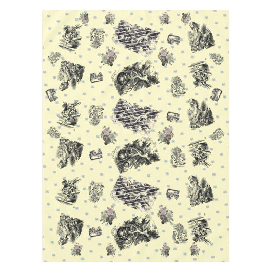 Alice im Wunderland – Alice in Wonderland pastel Tischdecke (Vorderseite)