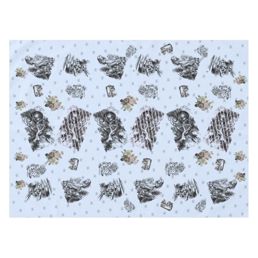 Alice im Wunderland – Alice in Wonderland pastel Tischdecke (Vorderseite (Horizontal))