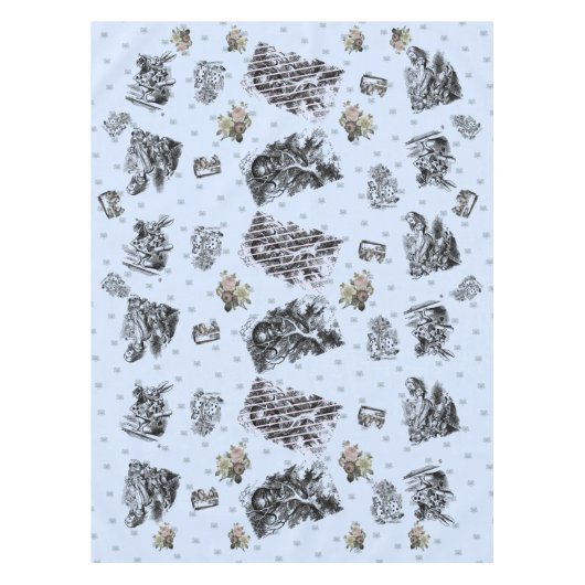 Alice im Wunderland – Alice in Wonderland pastel Tischdecke (Vorderseite)