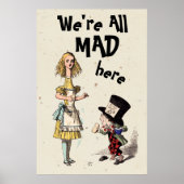 Alice im Wunderland - Alice & Mad Hatter Poster (Vorne)