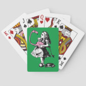 Alice im Wunderland - Alice Playing Croquet Spielkarten (Rückseite)
