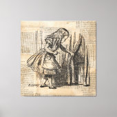 Alice im Wunderland Alice Puls Vorhang Art Leinwanddruck (Vorderseite)