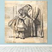 Alice im Wunderland Alice Puls Vorhang Art Leinwanddruck (Insitu (Holzboden))