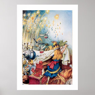 Alice im Wunderland Alice Sieg Vintag Poster