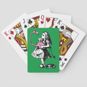 Alice im Wunderland - Alice spielt Krocket Spielkarten