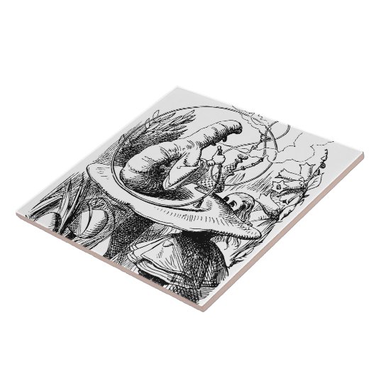 Alice im Wunderland - Alice trifft die Raupe Fliese (Seite)