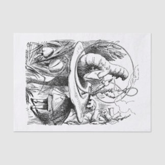 Alice im Wunderland - Alice trifft die Raupe Seidenpapier