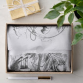 Alice im Wunderland - Alice trifft die Raupe Seidenpapier (Geschenk)